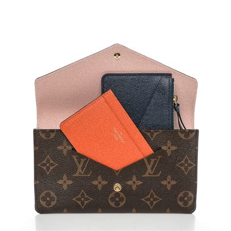 LOUIS VUITTON Monogram Jeanne Wallet Rose .